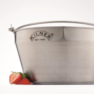 Kilner Silver Stainless Steel Preserving Jam Pan