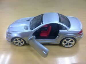 kinsmart mercedes benz slk 5inch 1:32scale die cast metal model toy cars silver