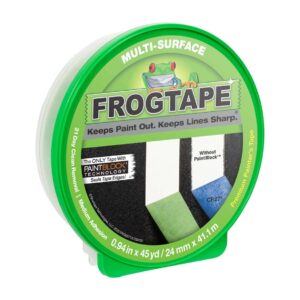 frogtape multi-surface painting tape, 0.94” wide x 45 yards long, green, 1-roll (1396748)