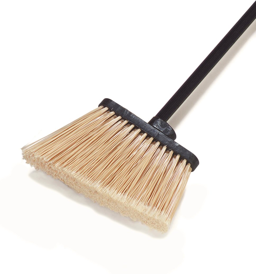 Carlisle FoodService Products CFS 3686700 Duo-Sweep Duo-Sweep Flagged Angle Broom Head Only, 12", Natural