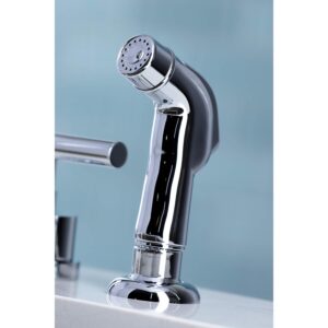 Kingston Brass KS8721CML Manhattan Widespread Kitchen Faucet, 7-7/8-Inch, Polished Chrome