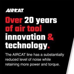 AIRCAT Pneumatic Tools 4450: 1/2-Inch Reversible Composite Drill Air Tool, Side Handle, 400 RPM, .60 HP Motor