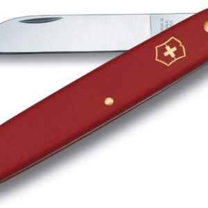 Victorinox 3.9050.B1 Floral Knife Straight Blade Red 55mm Universal Knife for Florists and Gardeners in VX Red 3.7 inches, standard size