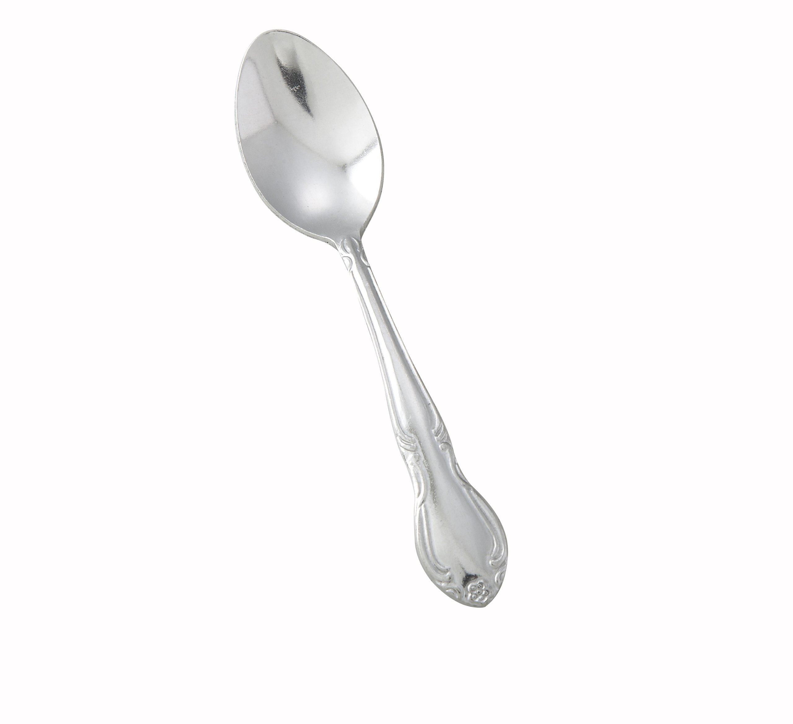 Winco 12-Piece Elegance Demitasse Spoon Set, 18-0 Stainless Steel,Silver