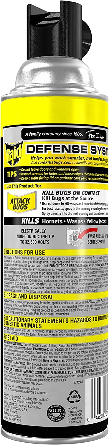 Raid Wasp and Hornet Killer, 17.5 OZ (Pack of 3)