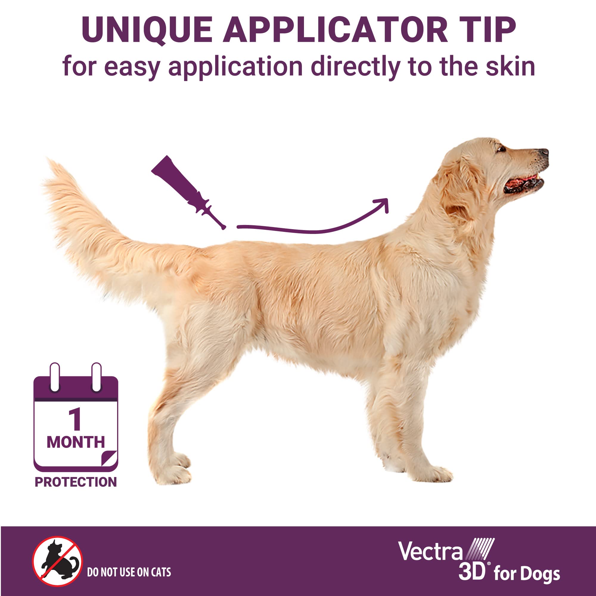 Vectra 3D for Dogs Flea, Tick & Mosquito Treatment & Prevention for Extra Large Dogs (over 95 lbs) , 6 month supply