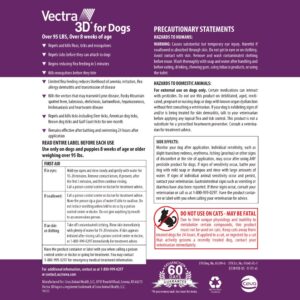 Vectra 3D for Dogs Flea, Tick & Mosquito Treatment & Prevention for Extra Large Dogs (over 95 lbs) , 6 month supply