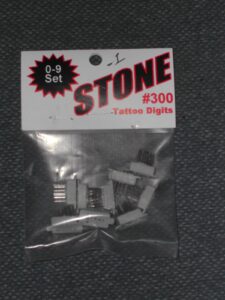 stone mfg co pet tattoo digits 0-9 .300in