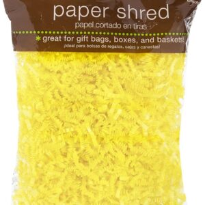 Vibrant Yellow Paper Shreds - 2oz., 1 Pack - Perfect for Gift Packaging, Decorations and Craft Projects