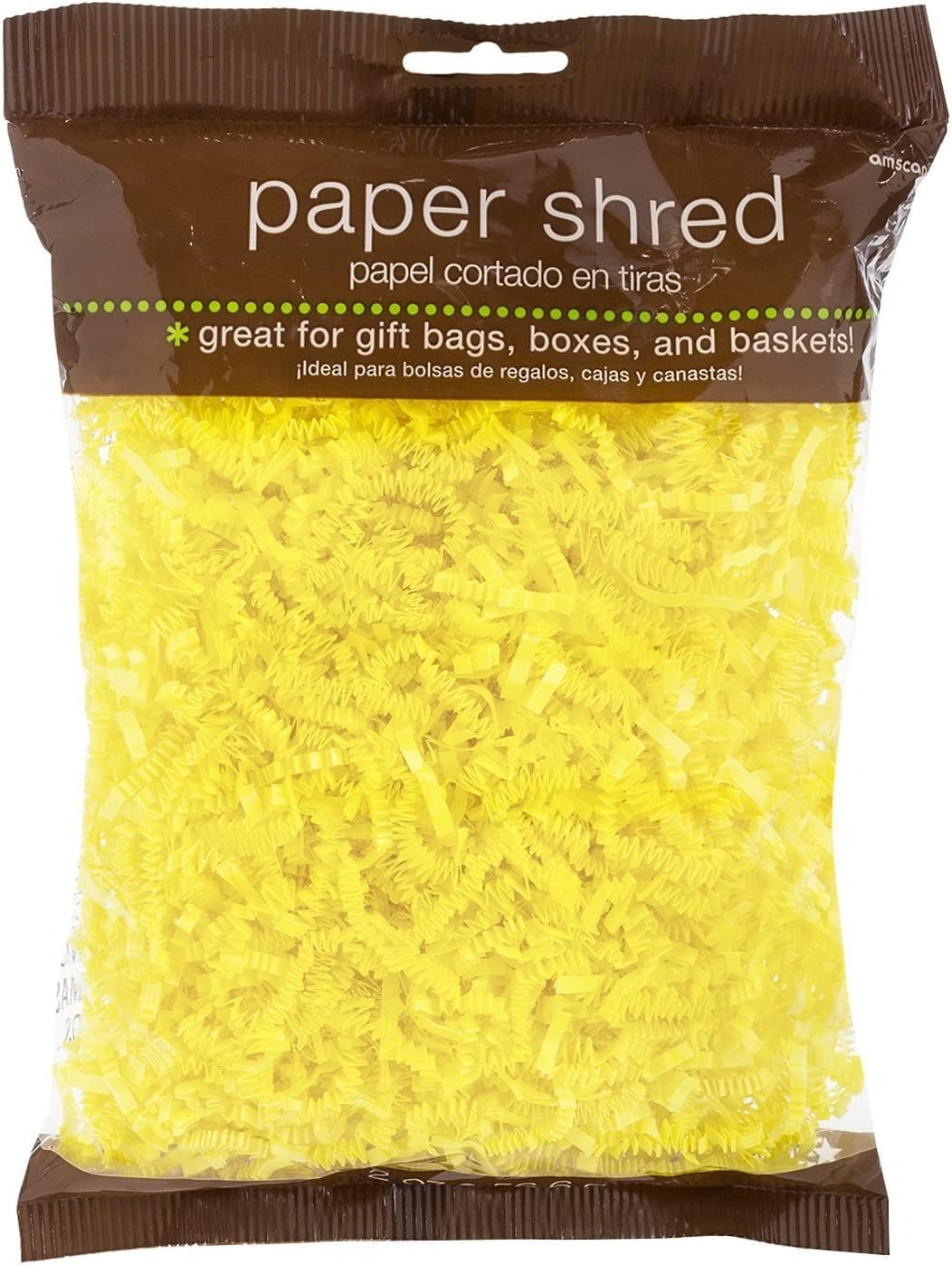 Vibrant Yellow Paper Shreds - 2oz., 1 Pack - Perfect for Gift Packaging, Decorations and Craft Projects