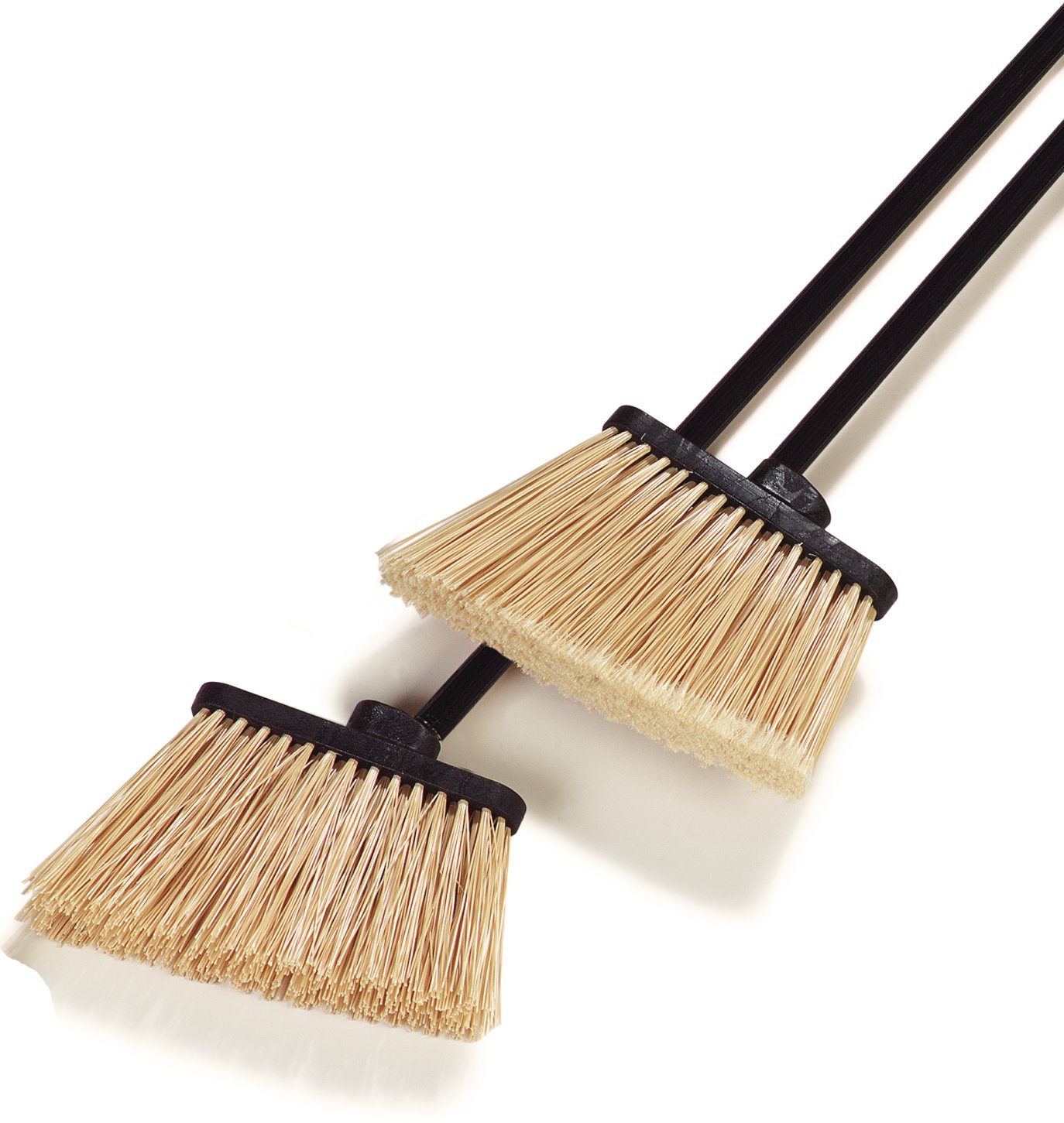 Carlisle FoodService Products CFS 3686700 Duo-Sweep Duo-Sweep Flagged Angle Broom Head Only, 12", Natural