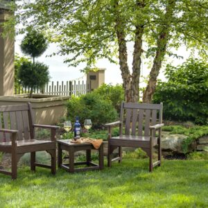 POLYWOOD Vineyard Arm Chair, Teak