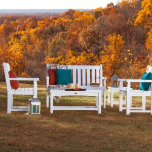 POLYWOOD GNB48TE Vineyard 48" Bench, Teak