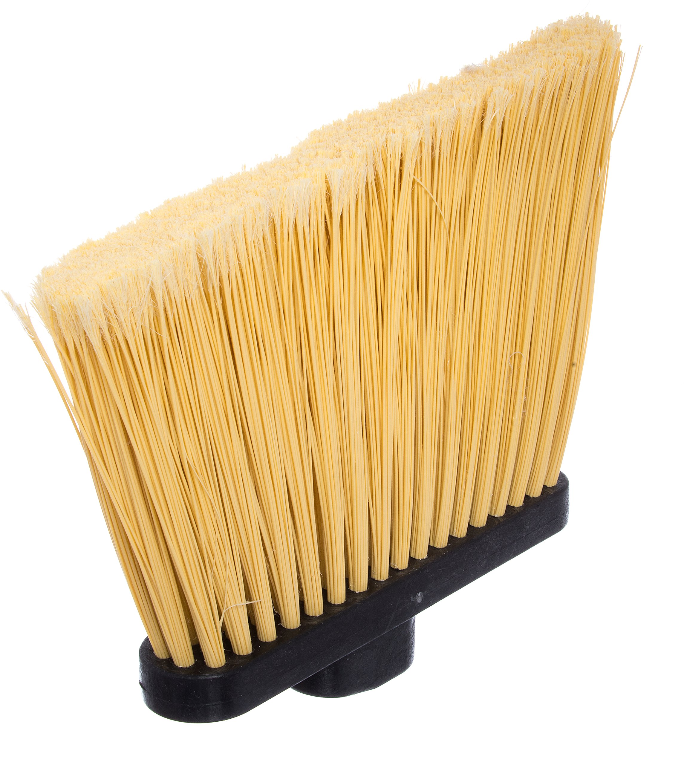 Carlisle FoodService Products CFS 3686700 Duo-Sweep Duo-Sweep Flagged Angle Broom Head Only, 12", Natural