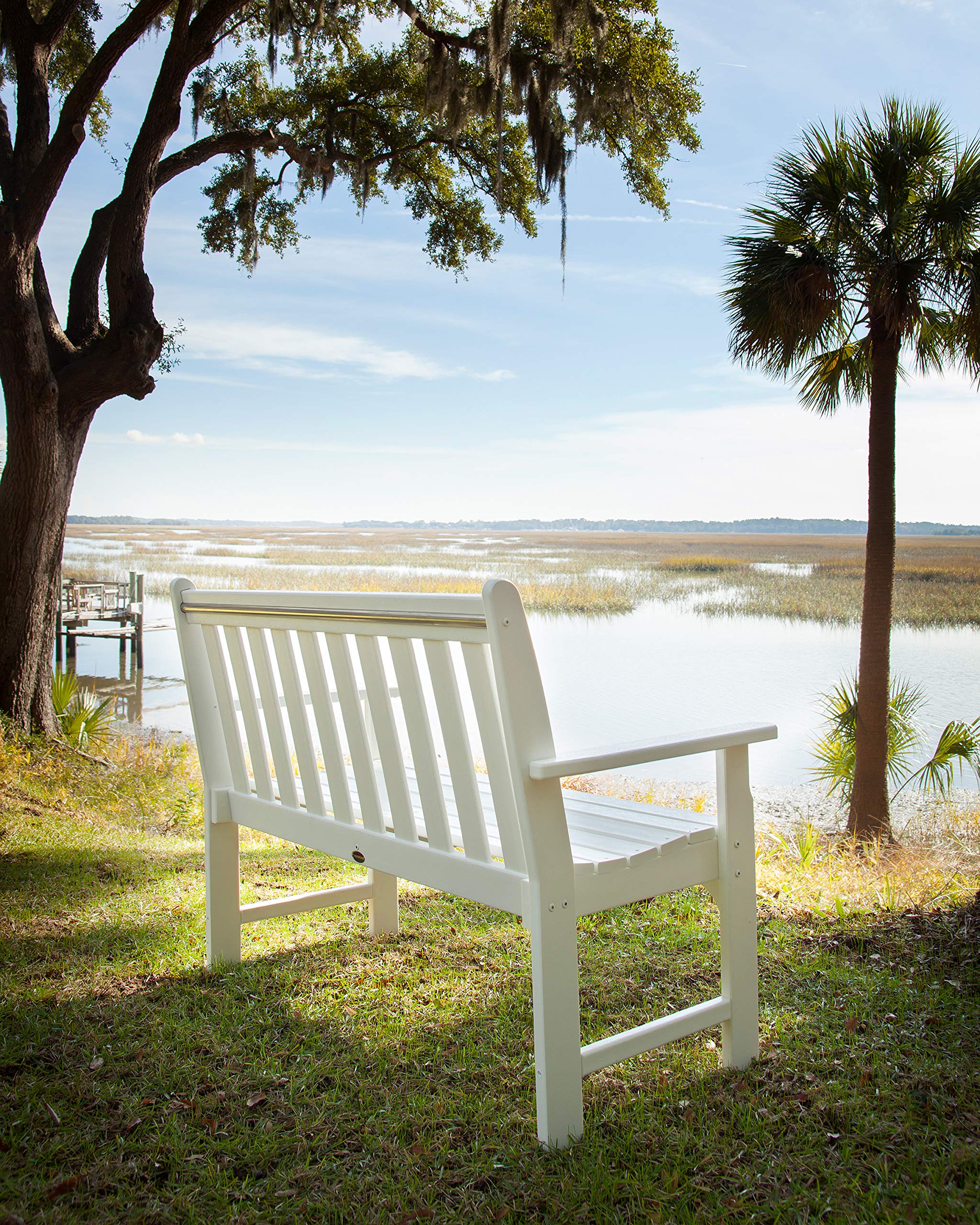 POLYWOOD GNB48TE Vineyard 48" Bench, Teak