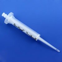 globe scientific 3904 dispenser syringe tip for repeat volume pipettors, 5ml volume (pack of 100)