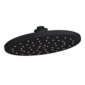 moen s112eporb waterhill 10" eco-performance one-function rainshower showerhead with immersion technology at 2.0 gpm flow rate, wrought iron