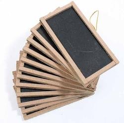 Factory Direct Craft Package of 12 Miniature Rectangle Shaped Chalkboards for Favors, Party Decor and Crafting- | Size 2" x 4"