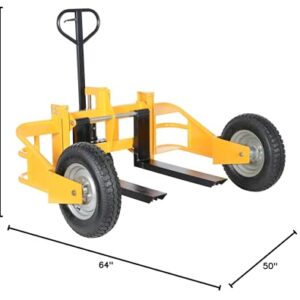 Vestil ALL-T-HD Heavy Duty All Terrain Pallet Truck, 2500 lbs Capacity, 32" Length x 12" - 26-3/4" Width Fork