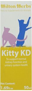 hilton herbs kitty kd herbal supplement for optimum renal function in cats, 1.69 fl oz ( 50 ml ) bottle