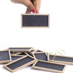 Factory Direct Craft Package of 12 Miniature Rectangle Shaped Chalkboards for Favors, Party Decor and Crafting- | Size 2" x 4"