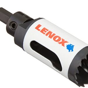 LENOX Tools Hole Saw, Bi-Metal, Speed Slot, Arbored, 1-1/8-Inch (1772483)