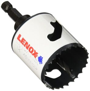 lenox tools - 1772778 lenox tools bi-metal speed slot arbored hole saw with t3 technology, 1-7/8"