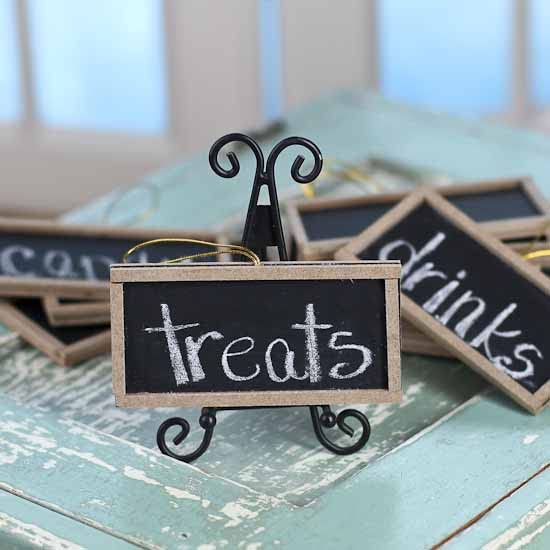 Factory Direct Craft Package of 12 Miniature Rectangle Shaped Chalkboards for Favors, Party Decor and Crafting- | Size 2" x 4"