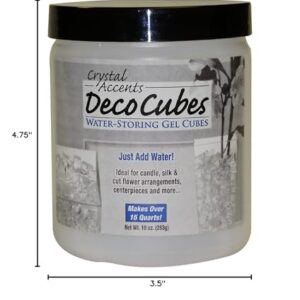 Deco Cubes DC-C10 Clear 10-Ounce Jar