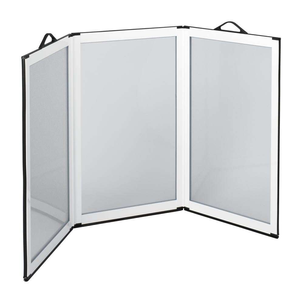 PORTASCREEN Shower Guard, Three Panel Portable and Foldable Shower Splash Screen, Wet Room & Bath Screen for Privacy, 81.5cm x 147.4cm