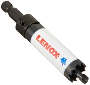 lenox tools bi-metal speed slot arbored hole saw with t3 technology, 3/4" - 1772426