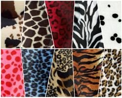 Velboa Faux/Fake Fur Cheetah Pink Fabric by The Yard