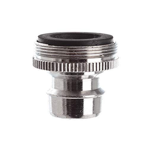 Danco Dishwasher Faucet Adapter | Dishwasher Snap Adapter Connection | 15/16-27Male or 55/64-27Female | Chrome (36108E)