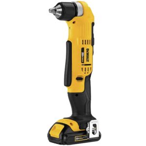 DEWALT DCD740C1 Right Angle Drill Kit, Yellow, 0.5