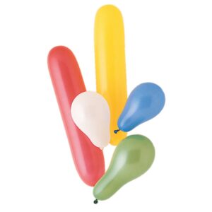 vibrant assorted party latex balloons (pack of 50), premium quality & long-lasting - perfect for celebrations, birthdays & events