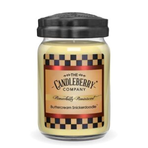 candleberry buttercream snickerdoodle 26 oz. large jar candle