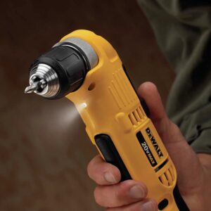 DEWALT DCD740C1 Right Angle Drill Kit, Yellow, 0.5