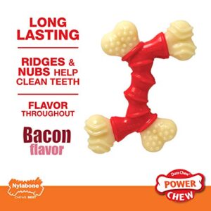 Nylabone Power Chew Double Bone Long Lasting Chew Toy for Dogs X-Small - Up to 15 lbs.