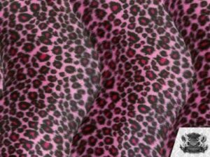 velboa faux/fake fur cheetah pink fabric by the yard