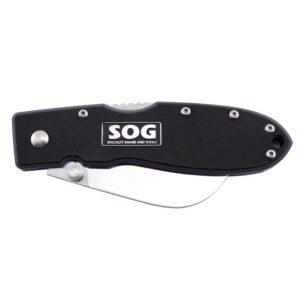 SOG Specialty Knives & Tools EL40-CP Contractor IV Folding Knife, Black