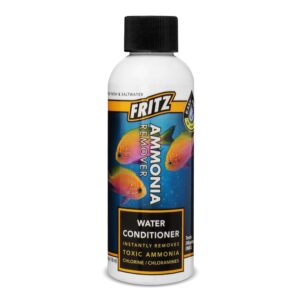 fritz aquatics accr water conditioner instantly removes toxic ammonia/chlorine & chloramines for fresh & salt water aquariums (4-ounce)