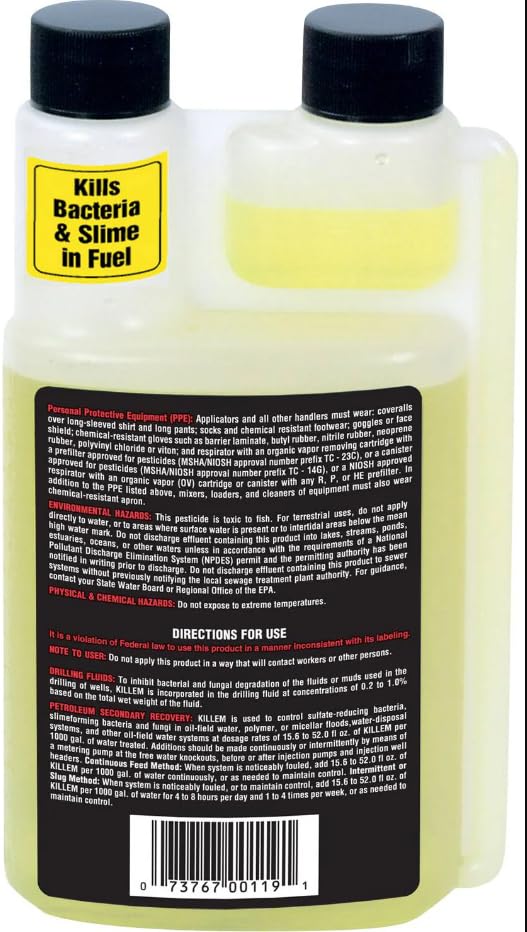 12 Bottles Killem FPPF Bacteria Slime Killer 16 Oz. NEW