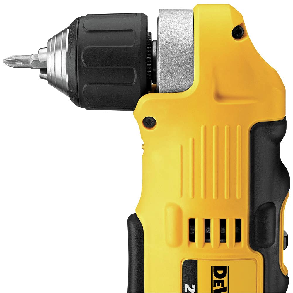 DEWALT DCD740C1 Right Angle Drill Kit, Yellow, 0.5