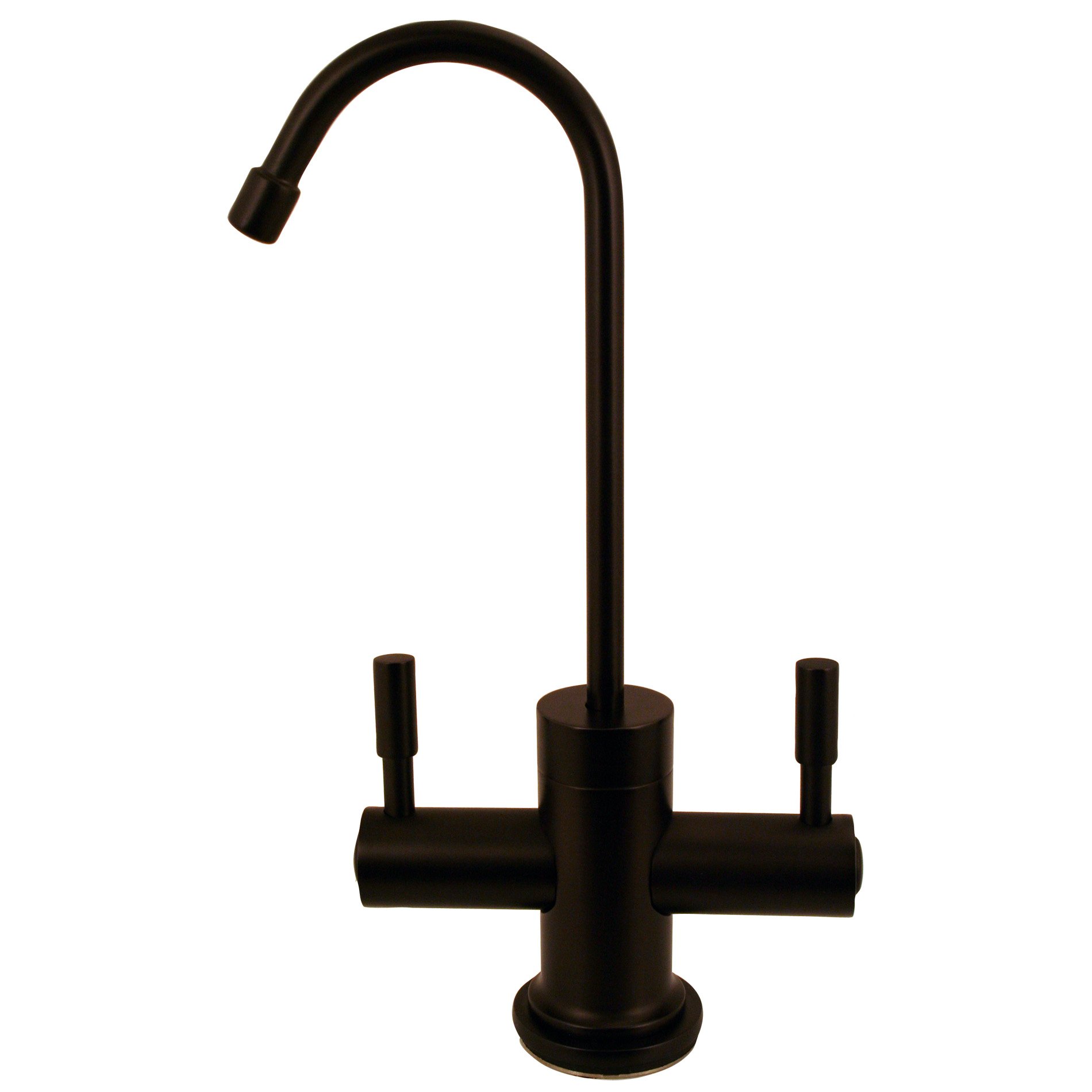 Westbrass Contemporary Two Handle Instant Hot/Cold Water Dispenser Faucet, Oil Rubbed Bronze, D2051-12