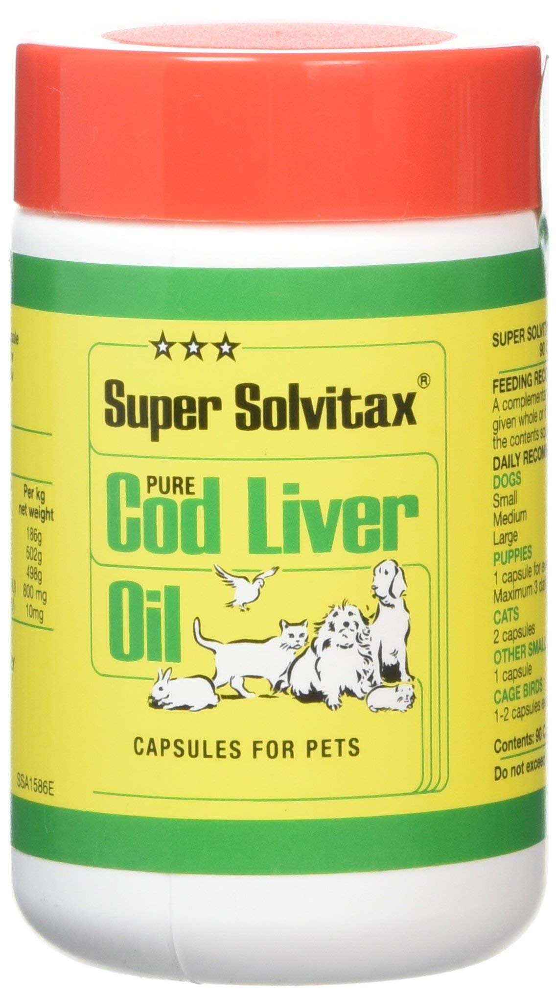 Super Solvitax Pure Cod Liver Oil Capsules, 90 Tablets