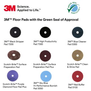 3M Blue Cleaner Pad 5300, 14 in