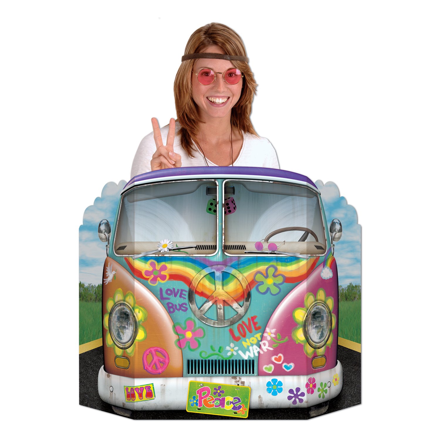 Hippie Bus Photo Prop Party Accessory (1 count) (1/Pkg)