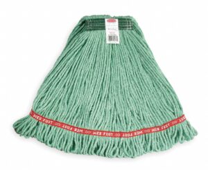 rubbermaid commercial web foot wet mop, medium, green, fga11206gr00