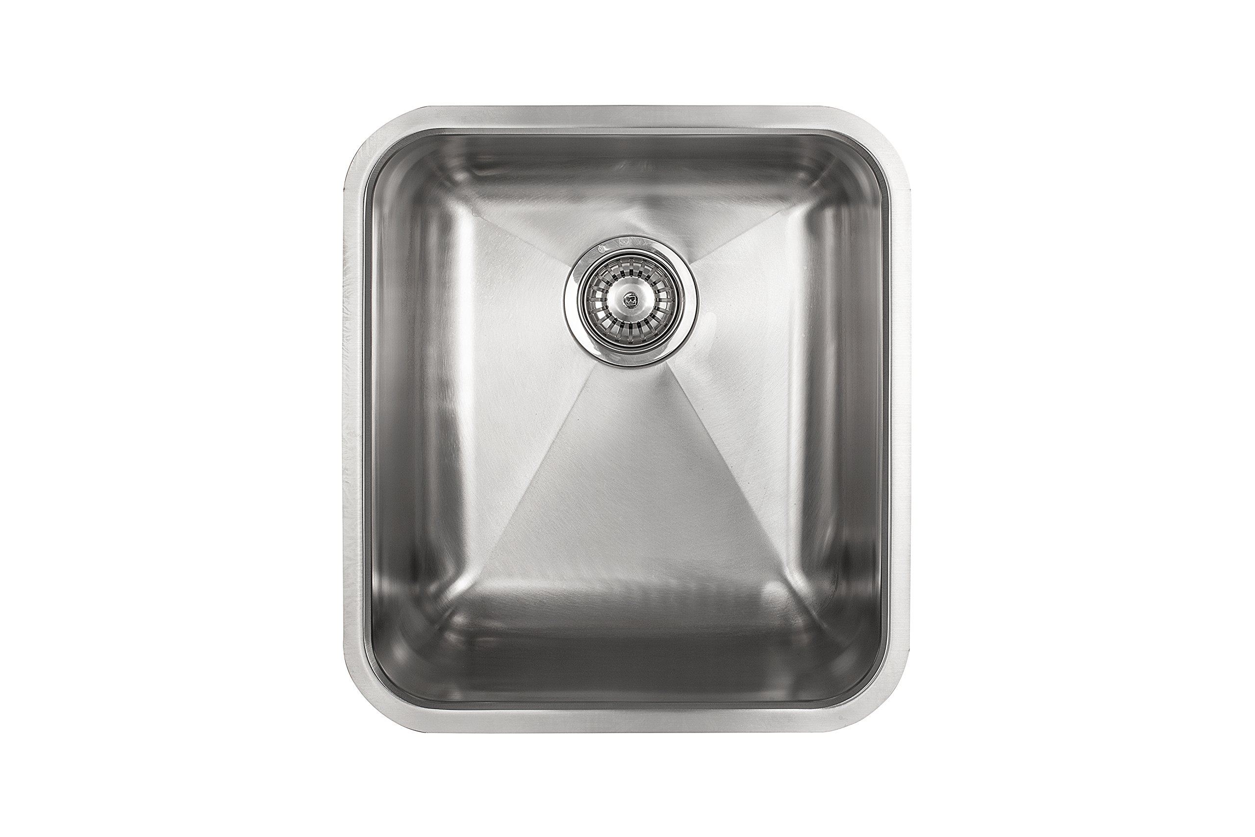 Kio2P|#Kindred KSS4UA/9D Single Bowl Stainless Steel Undermount Kitchen Sink, Silk,