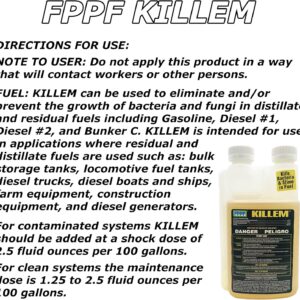 12 Bottles Killem FPPF Bacteria Slime Killer 16 Oz. NEW